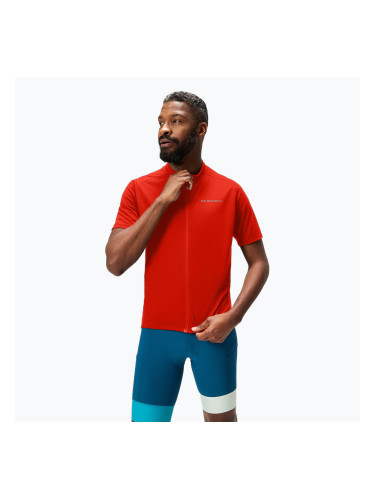 Мъжки велосипеден анцуг Endura Loop Zipped flame red