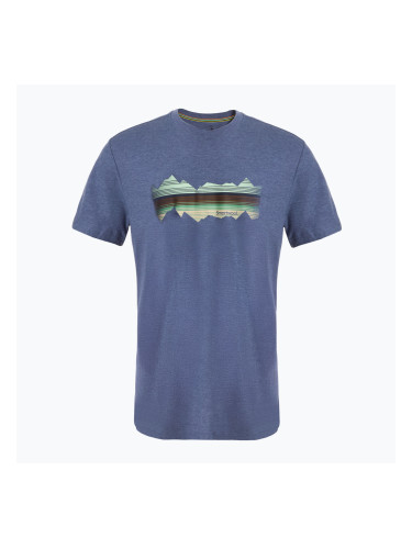 Smartwool Mountain Horizon Graphic Tee nightfall blue трекинг тениска