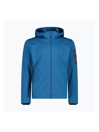 Мъжко софтшел яке CMP 39A5027 Zip Hood pacific/ocean