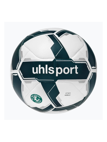 Uhlsport Attack Addglue футболна топка бяло/тъмно синьо/синьо размер 5