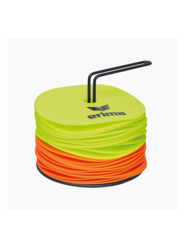 Маркер за поле ERIMA Marker Disc 24 szt. fluo yellow/orange