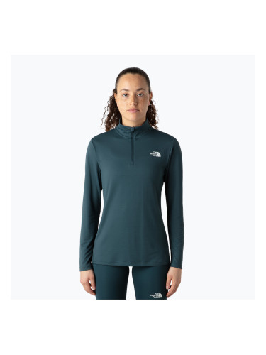 Дамска тениска The North Face Flex 1/4 Zip Slim deep cypress