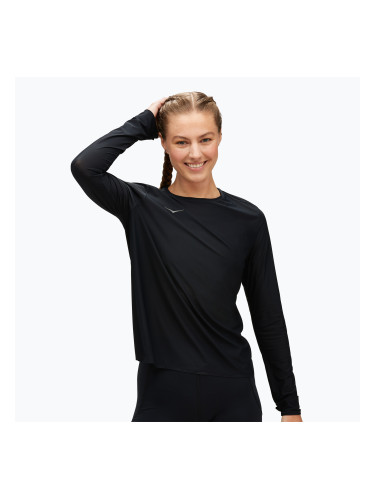 Дамска блуза с дълъг ръкав за бягане HOKA Airolite Run black