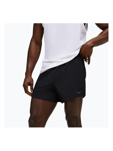 Мъжки шорти за бягане HOKA Glide With Brief 5" black