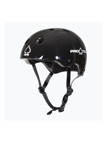 Pro-Tec Classic Сертифицирана каска черен гланц