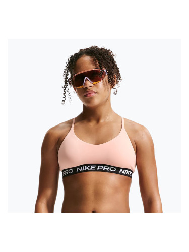 Детски спортен сутиен Nike Pro Indy arctic orange/black/white