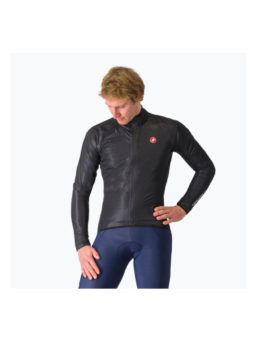 Мъжко яке за колоездене Castelli Squall Shell light black/silver grey