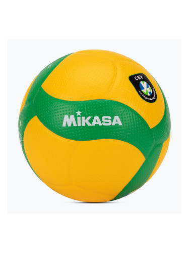 Волейболна топка Mikasa CEV жълто-зелена V200W