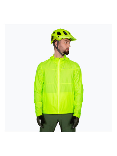 Мъжко яке за колоездене Endura Hummvee Windshell hi-viz yellow