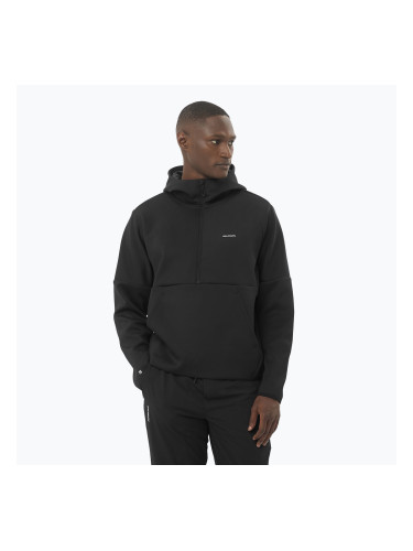 Мъжки потник Salomon SHAKEout Half Zip с качулка deep black