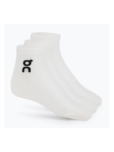 On Лого чорап Mid 3 чифта бял