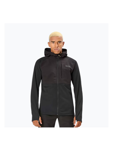 Мъжко яке за бягане NNormal Active Warm svart/black