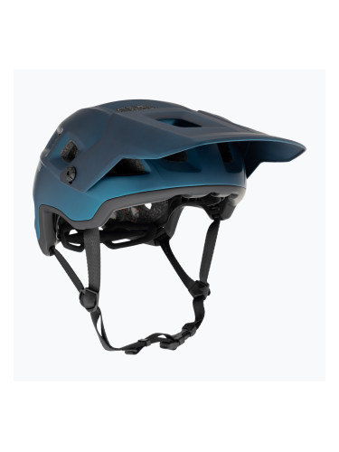 Велосипедна каска MET Terranova teal blue/black metalic matt