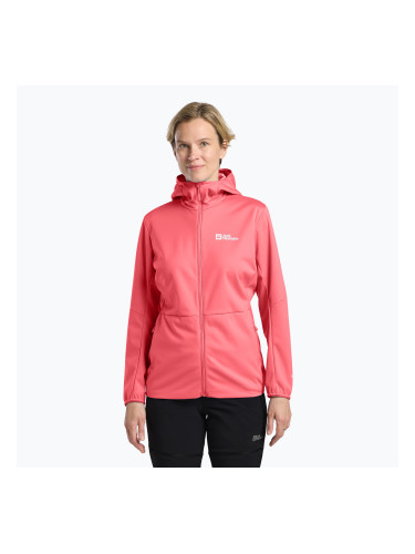Дамско софтшел яке Jack Wolfskin Feldberg Hoody sunset coral