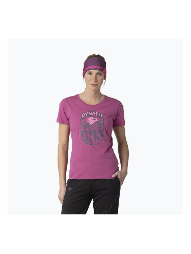 Дамска тениска DYNAFIT Graphic Co magenta/horizon