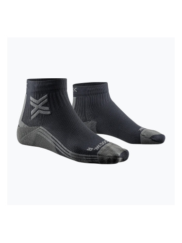 Дамски чорапи за бягане X-Socks Run Discover Ankle black/charcoal