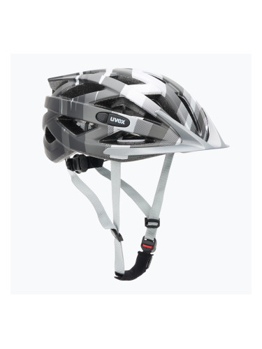 Велосипедна каска UVEX Air Wing CC черна / сребърна матова