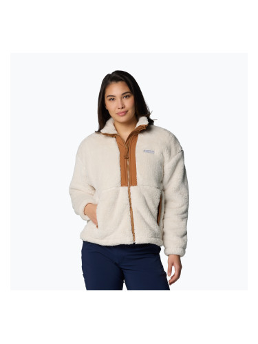 Дамски суитшърт Columbia Boundless Discovery Sherpa Full Zip II chalk/camel brown