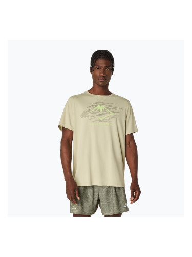 Мъжка тениска за бягане ASICS Fujitrail Logo SS каки