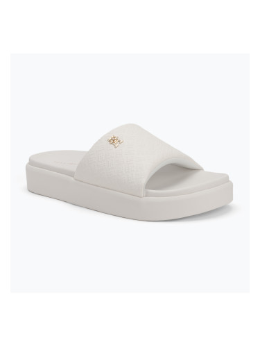 Дамски чехли Tommy Hilfiger Platform Monogram Poolslide ancient white
