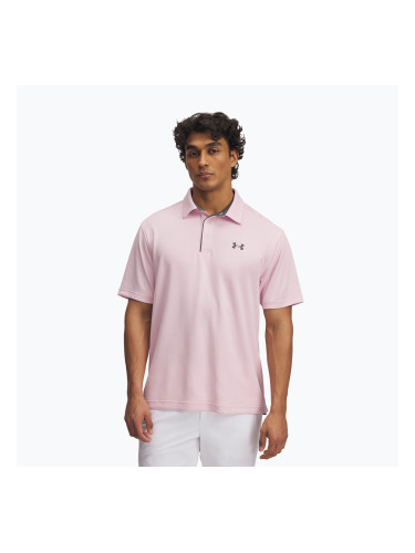 Поло блуза Under Armour Tech Polo prime pink/pitch gray за мъже