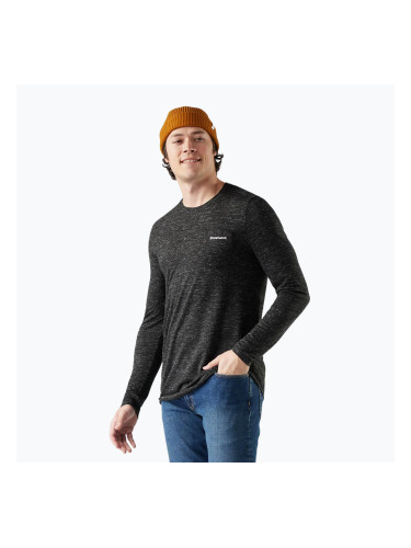 Мъжка блуза с дълъг ръкав Smartwool Merino Hemp Blend Gear Up Graphic black heather