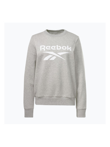 Дамски суитшърт Reebok Identity Big Logo Fleece Crew medium grey heather