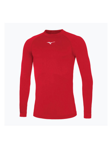 Мъжка блуза с дълъг ръкав за бягане Mizuno Uni Core red/white