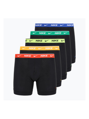 Мъжки боксерки Nike Essential Cotton Stretch 5 чифта black/volt/pt red/game royal/sm green/un gold wb