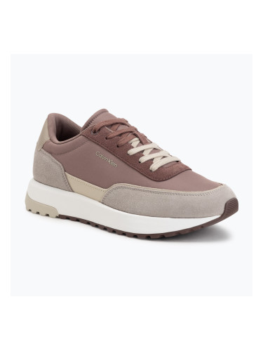 Мъжки обувки Calvin Klein HM0HM02144 City Runner Laceup Nylon Mix muddy brown/desert taupe/oatmeal