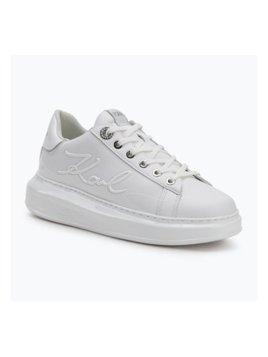 Дамски обувки KARL LAGERFELD Kapri Signia Shine white leather/mono