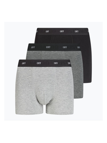 Мъжки боксерки CR7 Bamboo Trunk FSC 3 чифта black/dark grey/grey