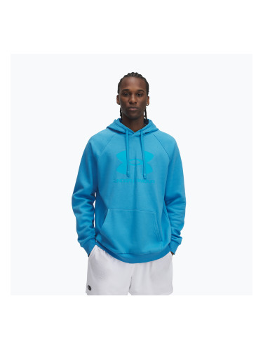 Мъжки суитшърт Under Armour Rival Fleece Logo HD ефирно синьо/синьо топаз