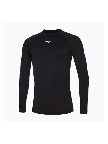 Мъжка блуза с дълъг ръкав за бягане Mizuno Uni Core black/white