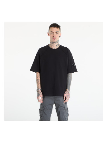 Тениска C.P. Company Light Fleece Short Sleeve Sweatshirt Black M