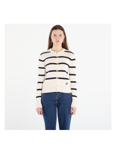 Пуловер Tommy Hilfiger Co Full Needle Crewneck Cardigan Big Stp Calico/ Dark Navy L