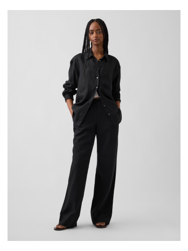 Ленени панталони GAP с широки крачоли