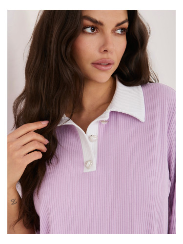 Блуза с яка тип „лилия“