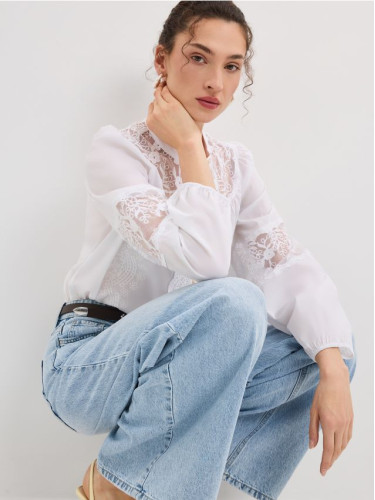 Mohito - Дънки с широк крачол - син