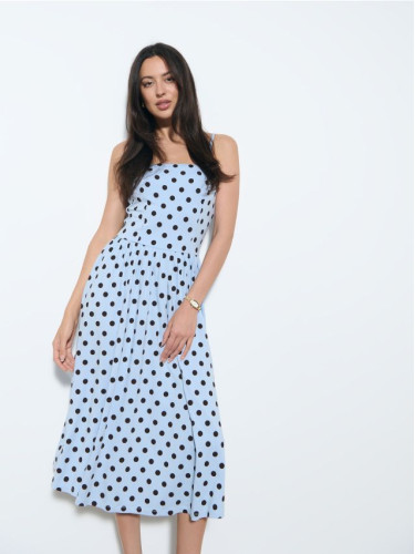 Mohito - Миди рокля на точки - син