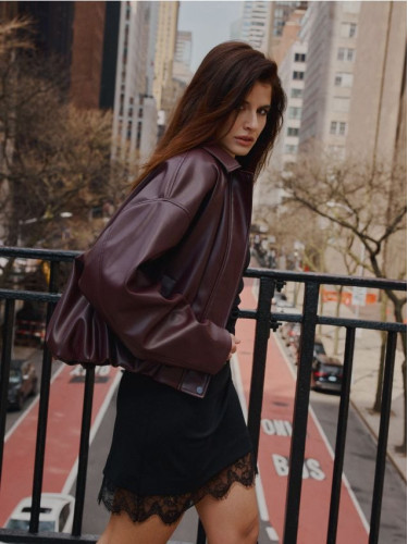 Mohito - Яке байкър - махагон