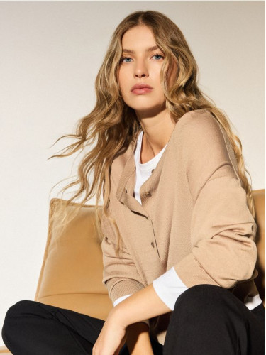 Mohito - Пуловер с детайли копчета - бежово