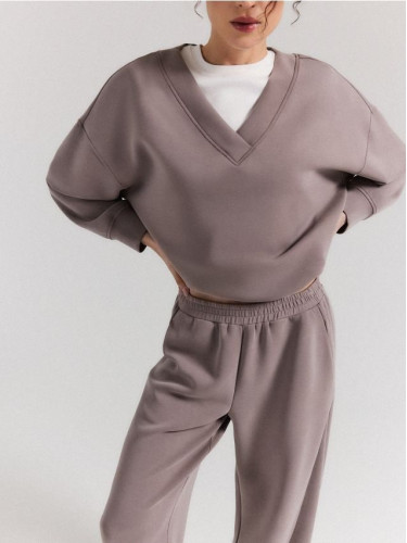 Mohito - Суитшърт basic - бежово