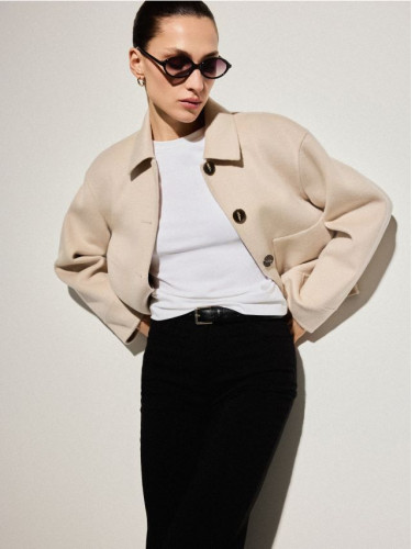 Mohito - Палто със съдържание на вълна - бежово