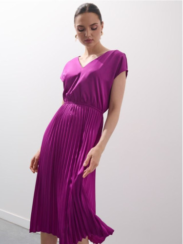 Mohito - Миди рокля с къс ръкав - лилаво