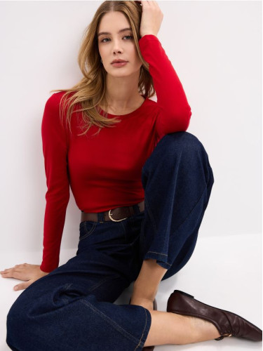 Mohito - Прилепнала блуза - червен