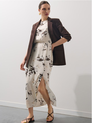 Mohito - Макси рокля от вискоза - бяло