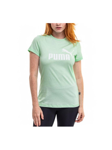 PUMA Essentials Logo Tee Garnet Green