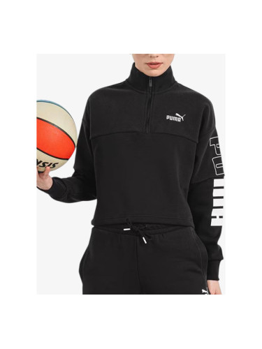PUMA Power Colorblock High Neck Sweatshirt Black