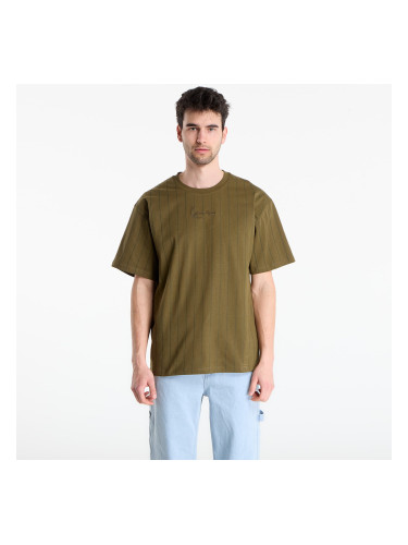 Тениска Karl Kani Small Signature Essential Pinstripe Tee Green S